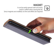 For Honor Magic6 Pro Gloss Oil Solid Color Magnetic Leather Phone Case(Black)
