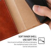 For Honor Magic6 Pro Gloss Oil Solid Color Magnetic Leather Phone Case(Brown)