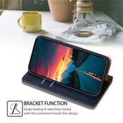 For Honor Magic6 Pro Gloss Oil Solid Color Magnetic Leather Phone Case(Blue)