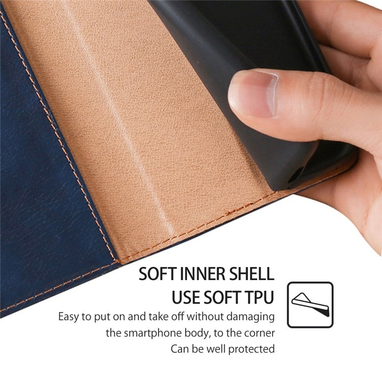 For Honor Magic6 Pro Gloss Oil Solid Color Magnetic Leather Phone Case(Blue)