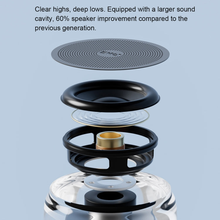 EWA A126 Mini Bluetooth 5.0 Bass Radiator Metal Speaker(Yellow)