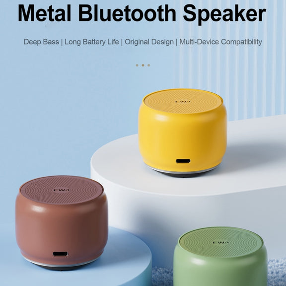 EWA A126 Mini Bluetooth 5.0 Bass Radiator Metal Speaker(Light blue)