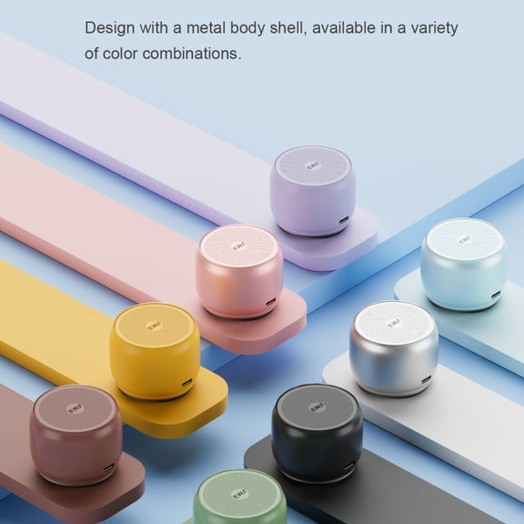 EWA A126 Mini Bluetooth 5.0 Bass Radiator Metal Speaker(Light blue)