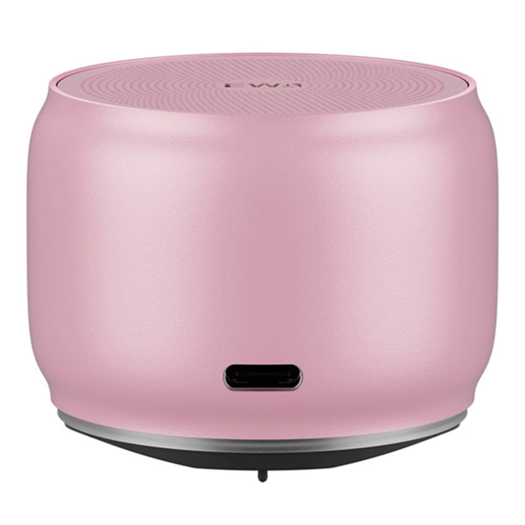 EWA A126 Mini Bluetooth 5.0 Bass Radiator Metal Speaker(Pink)