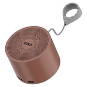 EWA A129 Mini Bluetooth 5.0 Bass Radiator Metal Speaker(Brown)