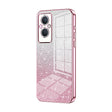 For OPPO Reno7 Z 5G / F21 Pro 5G Gradient Glitter Powder Electroplated Phone Case(Pink) - free shipping - PMC TechLife - Order now!