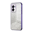 For OPPO A57 5G Gradient Glitter Powder Electroplated Phone Case(Purple) - OPPO Cases by PMC TechLife | Online Shopping South Africa | PMC TechLife | Buy Now Pay Later Mobicred