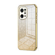For OPPO Find X5 Gradient Glitter Powder Electroplated Phone Case(Gold) - OPPO Cases by PMC TechLife | Online Shopping South Africa | PMC TechLife | Buy Now Pay Later Mobicred