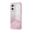 For OPPO A36 / A76 / A96 4G Global Gradient Glitter Powder Electroplated Phone Case(Pink) - OPPO Cases by PMC TechLife | Online Shopping South Africa | PMC TechLife | Buy Now Pay Later Mobicred