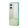 For OPPO A36 / A76 / A96 4G Global Gradient Glitter Powder Electroplated Phone Case(Green) - OPPO Cases by PMC TechLife | Online Shopping South Africa | PMC TechLife | Buy Now Pay Later Mobicred
