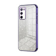 For OPPO A55 5G / A56 / A53s 5G Gradient Glitter Powder Electroplated Phone Case(Purple) - OPPO Cases by PMC TechLife | Online Shopping South Africa | PMC TechLife | Buy Now Pay Later Mobicred