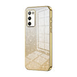 For OPPO A55 5G / A56 / A53s 5G Gradient Glitter Powder Electroplated Phone Case(Gold) - OPPO Cases by PMC TechLife | Online Shopping South Africa | PMC TechLife | Buy Now Pay Later Mobicred