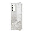 For OPPO A55 5G / A56 / A53s 5G Gradient Glitter Powder Electroplated Phone Case(Transparent) - OPPO Cases by PMC TechLife | Online Shopping South Africa | PMC TechLife | Buy Now Pay Later Mobicred