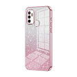 For OPPO A53 2020 / A32 / A11s  Gradient Glitter Powder Electroplated Phone Case(Pink) - OPPO Cases by PMC TechLife | Online Shopping South Africa | PMC TechLife | Buy Now Pay Later Mobicred