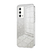 For OPPO K9 Gradient Glitter Powder Electroplated Phone Case(Transparent)