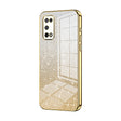 For OPPO K7x / Realme V5 5G Gradient Glitter Powder Electroplated Phone Case(Gold) - OPPO Cases by PMC TechLife | Online Shopping South Africa | PMC TechLife | Buy Now Pay Later Mobicred