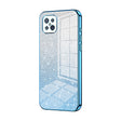For OPPO A92s / Reno4 Z 5G Gradient Glitter Powder Electroplated Phone Case(Blue) - OPPO Cases by PMC TechLife | Online Shopping South Africa | PMC TechLife | Buy Now Pay Later Mobicred