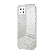For OPPO A92s / Reno4 Z 5G Gradient Glitter Powder Electroplated Phone Case(Transparent)
