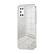 For OPPO A52 / A72 / A92 Gradient Glitter Powder Electroplated Phone Case(Transparent)