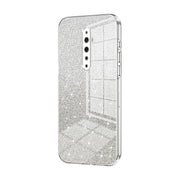 For OPPO Reno2 Z / Reno2 F Gradient Glitter Powder Electroplated Phone Case(Transparent)