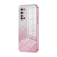 For OPPO Reno3 5G / Find X2 Lite Gradient Glitter Powder Electroplated Phone Case(Pink) - OPPO Cases by PMC TechLife | Online Shopping South Africa | PMC TechLife | Buy Now Pay Later Mobicred