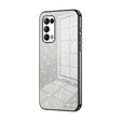 For OPPO Reno5 4G/5G / Reno5 K Gradient Glitter Powder Electroplated Phone Case(Black) - OPPO Cases by PMC TechLife | Online Shopping South Africa | PMC TechLife | Buy Now Pay Later Mobicred