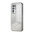 For OPPO Reno5 Pro+ Gradient Glitter Powder Electroplated Phone Case(Black) - OPPO Cases by PMC TechLife | Online Shopping South Africa | PMC TechLife | Buy Now Pay Later Mobicred