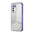 For OPPO Reno6 Pro Indian  Gradient Glitter Powder Electroplated Phone Case(Purple) - free shipping - PMC TechLife - Order now!