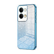 For OPPO Reno9 / Reno9 Pro Gradient Glitter Powder Electroplated Phone Case(Blue) - OPPO Cases by PMC TechLife | Online Shopping South Africa | PMC TechLife | Buy Now Pay Later Mobicred