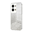 For OPPO Reno9 / Reno9 Pro Gradient Glitter Powder Electroplated Phone Case(Transparent) - OPPO Cases by PMC TechLife | Online Shopping South Africa | PMC TechLife | Buy Now Pay Later Mobicred
