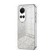 For OPPO Reno10 5G/Reno10 Pro 5G Global Gradient Glitter Powder Electroplated Phone Case(Silver) - OPPO Cases by PMC TechLife | Online Shopping South Africa | PMC TechLife | Buy Now Pay Later Mobicred