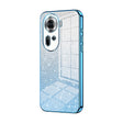 For OPPO Reno11 Global Gradient Glitter Powder Electroplated Phone Case(Blue) - free shipping - PMC TechLife - Order now!