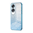 For OPPO A60 Gradient Glitter Powder Electroplated Phone Case(Blue) - OPPO Cases by PMC TechLife | Online Shopping South Africa | PMC TechLife | Buy Now Pay Later Mobicred