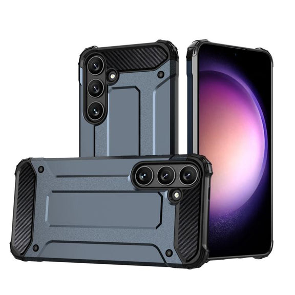 For Samsung Galaxy S25+ 5G Magic Armor TPU Hybrid PC Phone Case(Navy Blue)