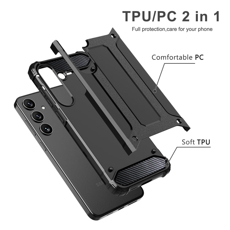 For Samsung Galaxy S24 5G Magic Armor TPU + PC Phone Case(Red)