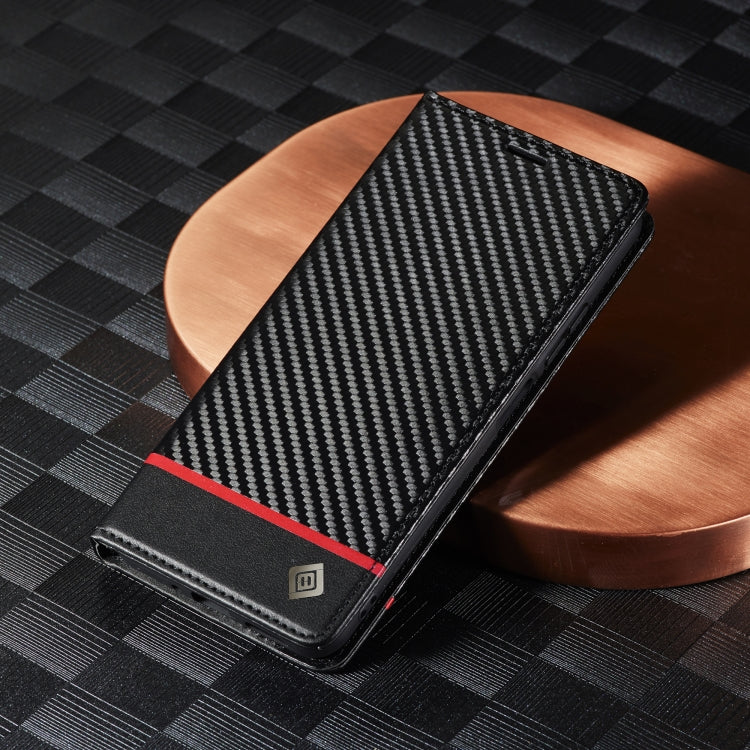 For Xiaomi Redmi Note 13 Pro 4G LC.IMEEKE Carbon Fiber Texture Flip Leather Phone Case(Horizontal Black)