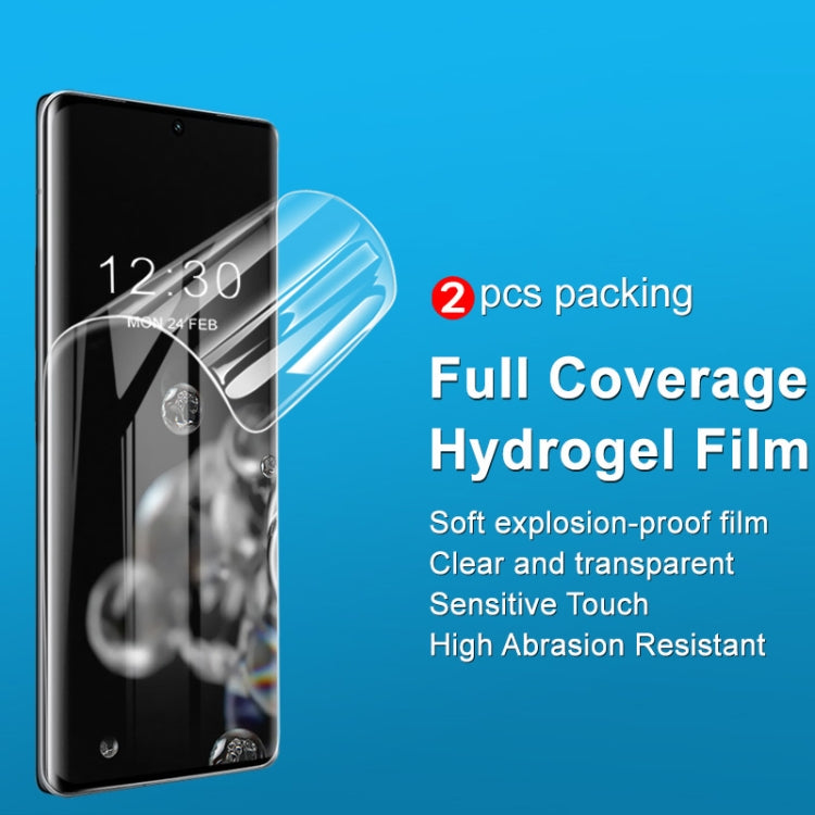 For vivo X100 5G / X100 Pro 5G 2pcs imak Curved Full Screen Hydrogel Film Protector