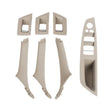 For BMW F10 / F18 5 Series 7pcs Car Inside Doors Handle Pull Trim Cover, Right Driving, 51417225874(Beige White) - Door Handles by PMC TechLife | Online Shopping South Africa | PMC TechLife | Buy Now Pay Later Mobicred