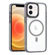 For iPhone 12 MagSafe Magnetic Clear Phone Case(Black) - iPhone 12 / 12 Pro Cases by PMC TechLife | Online Shopping South Africa | PMC TechLife