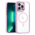 For iPhone 13 Pro Max MagSafe Magnetic Clear Phone Case(Pink) - iPhone 13 Pro Max Cases by PMC TechLife | Online Shopping South Africa | PMC TechLife