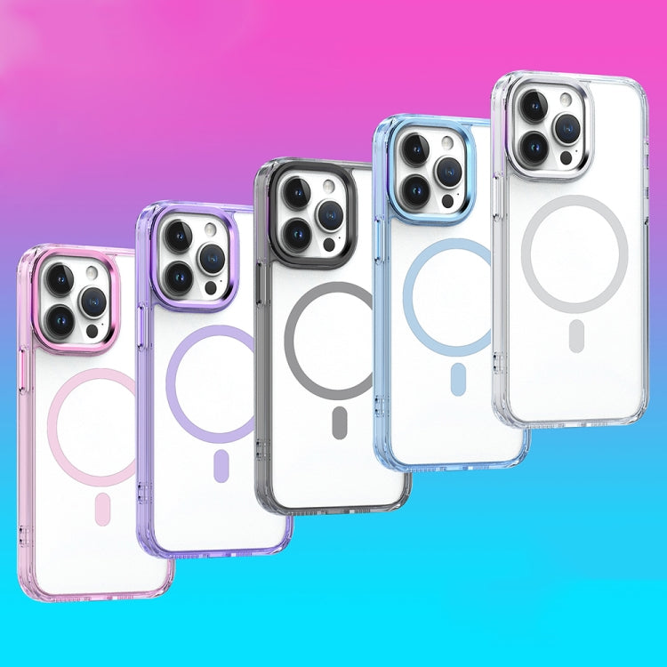 For iPhone 14 MagSafe Magnetic Clear Phone Case(Sierra Blue)