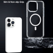 For iPhone 12 MagSafe Magnetic Clear Phone Case(Purple)