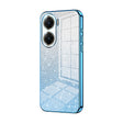 For vivo V29e Gradient Glitter Powder Electroplated Phone Case(Blue) - vivo Cases by PMC TechLife | Online Shopping South Africa | PMC TechLife | Buy Now Pay Later Mobicred