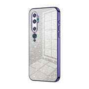 For Xiaomi Mi CC9 Pro / Mi Note 10 Gradient Glitter Powder Electroplated Phone Case(Purple)
