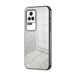 For Xiaomi Redmi K50 / K50 Pro Gradient Glitter Powder Electroplated Phone Case(Black) - Xiaomi Cases by PMC TechLife | Online Shopping South Africa | PMC TechLife | Buy Now Pay Later Mobicred