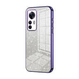 For Xiaomi Redmi K50 Ultra / Xiaomi 12T Gradient Glitter Powder Electroplated Phone Case(Purple) - Xiaomi Cases by PMC TechLife | Online Shopping South Africa | PMC TechLife | Buy Now Pay Later Mobicred