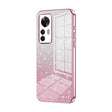 For Xiaomi Redmi K50 Ultra / Xiaomi 12T Gradient Glitter Powder Electroplated Phone Case(Pink) - Xiaomi Cases by PMC TechLife | Online Shopping South Africa | PMC TechLife | Buy Now Pay Later Mobicred