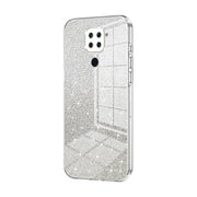 For Xiaomi Redmi Note 9 / 10X 4G Gradient Glitter Powder Electroplated Phone Case(Transparent)