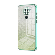 For Xiaomi Redmi Note 9 / 10X 4G Gradient Glitter Powder Electroplated Phone Case(Green)