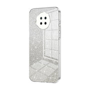 For Xiaomi Redmi Note 9 Pro 5G/Mi 10T Lite Gradient Glitter Powder Electroplated Phone Case(Transparent)
